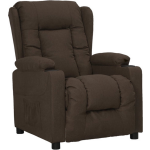 Vidaxl Fauteuil Verstelbaar Stof Donker - Bruin