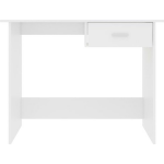 Vidaxl Bureau 100x50x76 Cm Spaanplaat - Blanco