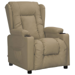 Vidaxl Fauteuil Verstelbaar Kunstleer Cappuccinokleurig - Bruin