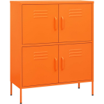 Vidaxl Opbergkast 80x35x101,5 Cm Staal - Oranje