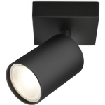 BES LED Led Plafondspot - Brinton Betin - Gu10 Fitting - 1-lichts - Rond - Mat - Kantelbaar - Aluminium - Zwart