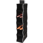 Hangende Kast Organizer Met 6 Vakken 15 X 30 X 84 Cm - Opbergmanden - Zwart