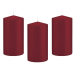 8x Kaarsen Bordeaux 8 X 15 Cm 69 Branduren Sfeerkaarsen - Stompkaarsen - Rood