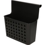 Forte Plastics Badkamer/keuken Hang Opbergmandjes/organizers 26 X 24 Cm - Opbergmanden - Zwart