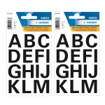 Stickervelletjes 56x Alfabet Plak Letters A-z 25 Mm - Stickers - Zwart