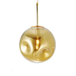 Leitmotiv Hanglamp Blown 30 Cm Glas Brass - Goud