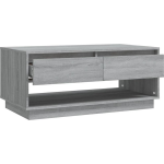 Vidaxl Salontafel 102,5x55x44 Cm Spaanplaat Sonoma Eikenkleurig - Grijs