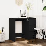 Vidaxl Bureau 90x45x76 Cm Spaanplaat - Negro