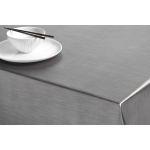 Bellatio Design Luxe Tafelzeil/tafelkleed Titanium Metallic Look 140 X 180 Cm - Tafelzeilen - Grijs