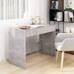 Vidaxl Bureau 101x50x76,5 Cm Spaanplaat Beton - Grijs