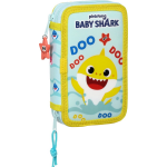 Baby Shark Gevuld Etui Beach Day - 28 Stuks - 19,5 X 12,5 X 4 Cm - Polyester - Blauw