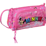 Disney Minnie Mouse Gevuld Etui, Lucky - 32 Stuks - 20 X 11 X 8 Cm - Polyester - Roze