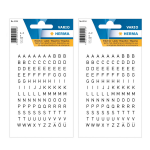 Stickervelletjes Met 480x Stuks Alfabet Plak Letters A-z/transparant 5 Mm - Stickers - Zwart