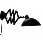 Dyberg Larsen Wandlamp Futura 60 X 19,5 Cm E14 Staal - Zwart