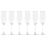 6x Stuks Champagne/cava Flutes/glazen 175 Ml Van Glas - Champagneglazen