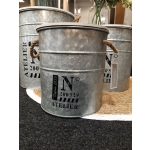 Home&Styling 3-delige Opbergboxenset Met Touw Zink - Silver