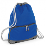 Bellatio Design Sport Gymtas Met Rijgkoord 49 X 35 Cm Van Polyester - Gymtasje - Zwemtasje - Blauw