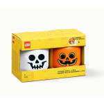 Lego 2-delige Opbergdozenset -hoofd Pompoen En Skelet - Polypropyleen - - Oranje