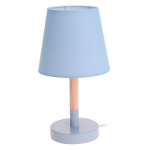 Lichte Tafellamp/schemerlamp Hout/metaal 23 Cm - Tafellampen - Blauw