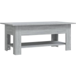 Vidaxl Salontafel 102x55x42 Cm Spaanplaat Sonoma Eikenkleurig - Grijs