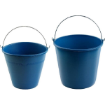 Hega Hogar 2xe Schoonmaakemmers/huishoudemmers 8 En 12 Liter - Emmers - Blauw