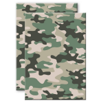 Set Van 2x Stuks Camouflage/legerprint Wiskunde Schrift/notitieboek Ruitjes 10 Mm A4 Formaat - Notitieboek - Groen