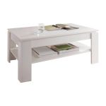 Aboma Salontafel Met 1 Plank. - Wit