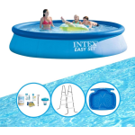 Intex Zwembad Easy Set 396x84 Cm - Met Accessoires - Blauw