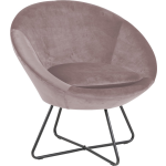 Cense Fauteuil Dusty Rose. - Zwart