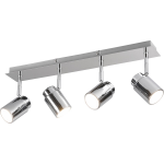 BES LED Led Plafondspot - Trion Artion - Gu10 Fitting - Spatwaterdicht Ip44 - Rechthoek - Mat Chroom - Aluminium