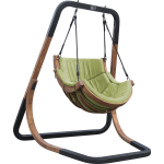 axi Capri Schommelstoel Met Frame Van Hout Hangstoel In Voor De Tuin Voor Volwassenen - Groen