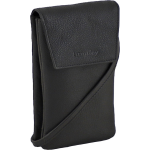 Landley Leren Dames Telefoontasje - Klein Schoudertasje - Phone Wallet - Leer - - Zwart