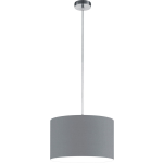 BES LED Led Hanglamp - Hangverlichting - Trion Hotia - E27 Fitting - 1-lichts - Rond - Mat - Aluminium - Grijs