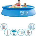 Intex Zwembad Easy Set 244x61 Cm - Zwembad Bundel - Blauw