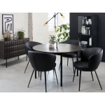 Latina Eetkamertafel Diameter 120 Cm Espresso Eiken Decor. - Bruin