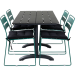 Denver Tuinmeubelset Tafel 70x120cm En 4 Stoel Lina,. - Groen