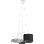 BES LED Led Hanglamp - Hangverlichting - Trion Hotia - E27 Fitting - 3-lichts - Rond - Meerkleurig - Textiel