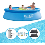 Intex Zwembad Easy Set - Zwembad Deal - 366x76 Cm - Blauw