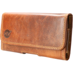 Hem (Rund) Leer Broekriem Hoesje - Apple Iphone 6/6s - Country Bruin Broekriem Telefoonhoesje - Zwart