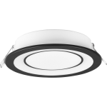 BES LED Led Spot - Inbouwspot - Trion Cynomi - 10w - Warm Wit 3000k - Rond - Mat - Kunststof - Ø140mm - Zwart