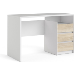 Fula Bureau 3 Laden En Eiken Decor. - Wit