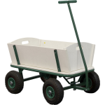 Sunny Billy Beach Wagon / Bolderkar Van Blank Hout Bolderwagen Met Luchtbanden In - Groen