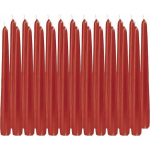 Trend Candles 24x Rode Dinerkaarsen 25 Cm 8 Branduren - Geurloze Kaarsen - Tafelkaarsen/kandelaarkaarsen - Rood