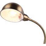 BES LED Led Bureaulamp - Tafelverlichting - Trion Pirle - E27 Fitting - Rond - Mat - Aluminium - Goud
