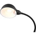 BES LED Led Bureaulamp - Tafelverlichting - Trion Pirle - E27 Fitting - Rond - Mat - Aluminium - Zwart