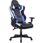 Gamestoel Tornado Bureaustoel - Ergonomisch Verstelbaar - Racing Gaming Stoel - Blauw - Zwart