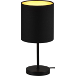 BES LED Led Tafellamp - Tafelverlichting - Trion Jiron - E14 Fitting - Rond - Mat/goud - Aluminium - Zwart