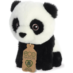 Aurora Pluche Dieren Knuffels Panda Van 13 Cm - Knuffeldier