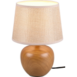 BES LED Led Tafellamp - Tafelverlichting - Trion Lunola - E14 Fitting - Rond - Mat - Keramiek - Bruin