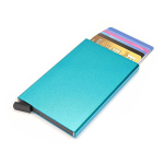 Figuretta Aluminium Hardcase Rfid Cardprotector Licht - Blauw